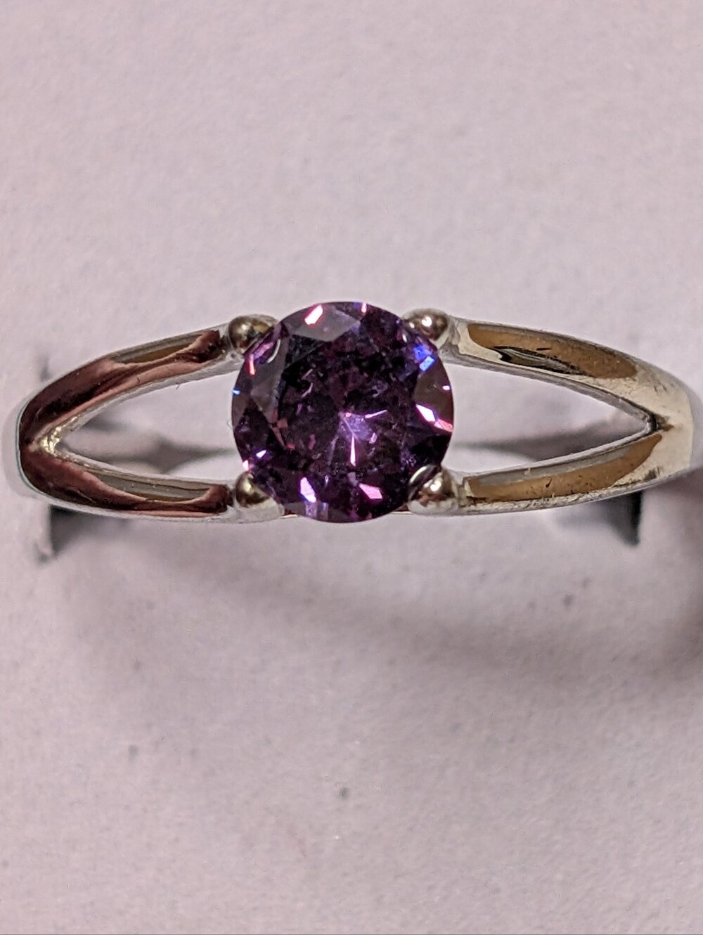 3 for $25 Fragrant Jewels Size 8.5 Ring Purple Stone Split Shank NWOT